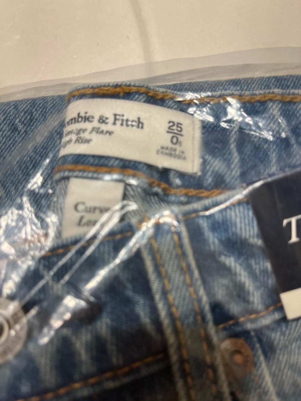 Abercrombie & Fitch Blue Denim Flare Jeans